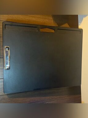 LapGear Compact Lap Desk With Clipboard Up To 17” Laptops Black Soft Padded